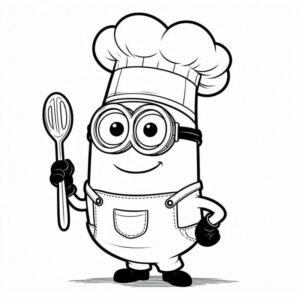 Desenho de Minion Desenho Colorir Imprimir 002