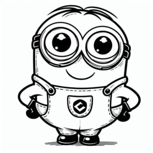 Desenho de Minion Desenho Colorir Imprimir 003