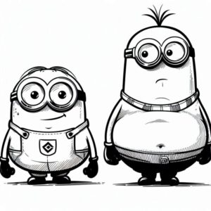 Desenho de Minion Desenho Colorir Imprimir 004