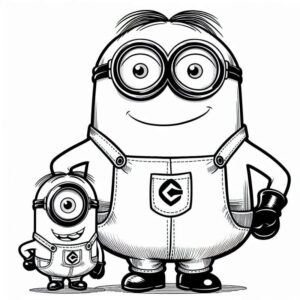 Desenho de Minion Desenho Colorir Imprimir 005