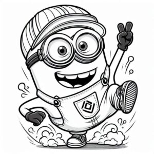 Desenho de Minion Desenho Colorir Imprimir 006