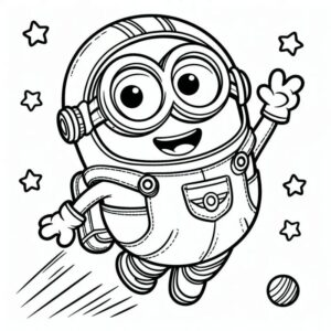 Desenho de Minion Desenho Colorir Imprimir 010