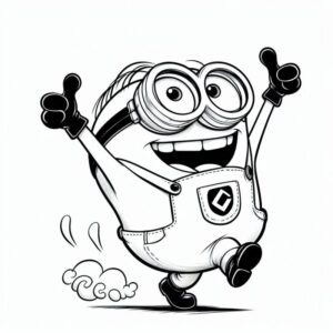 Desenho de Minion Desenho Colorir Imprimir 011