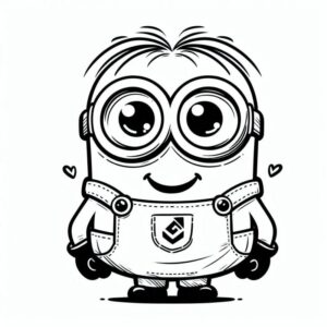 Desenho de Minion Desenho Colorir Imprimir 012