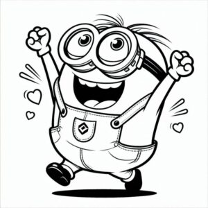 Desenho de Minion Desenho Colorir Imprimir 013