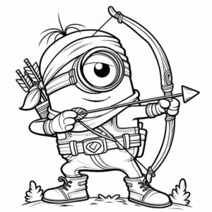 Desenho de Minion Desenho Colorir Imprimir 015