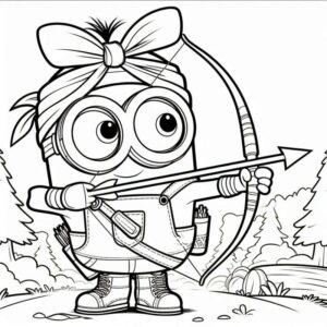 Desenho de Minion Desenho Colorir Imprimir 016