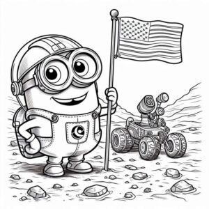 Desenho de Minion Desenho Colorir Imprimir 017