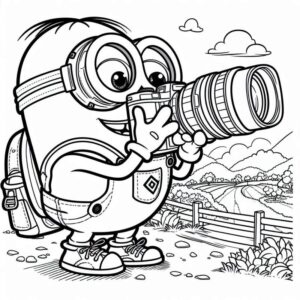 Desenho de Minion Desenho Colorir Imprimir 019