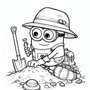 Desenho de Minion Desenho Colorir Imprimir 020