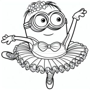 Desenho de Minion Desenho Colorir Imprimir 021