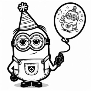 Desenho de Minion Desenho Colorir Imprimir 026