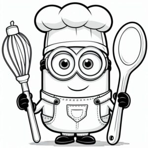 Desenho de Minion Desenho Colorir Imprimir 027