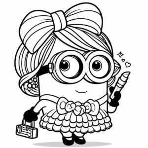 Desenho de Minion Desenho Colorir Imprimir 029