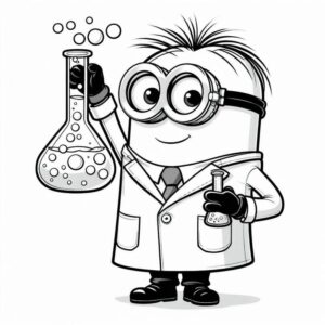 Desenho de Minion Desenho Colorir Imprimir 032
