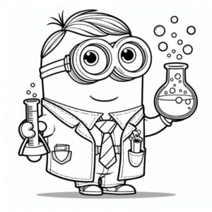 Desenho de Minion Desenho Colorir Imprimir 034