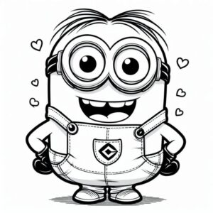 Desenho de Minion Desenho Colorir Imprimir 035