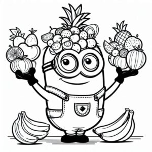 Desenho de Minion Desenho Colorir Imprimir 036