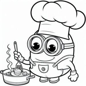 Desenho de Minion Desenho Colorir Imprimir 039