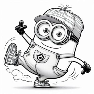Desenho de Minion Desenho Colorir Imprimir 041