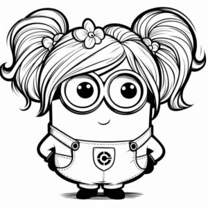 Desenho de Minion Desenho Colorir Imprimir 043
