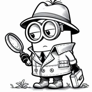 Desenho de Minion Desenho Colorir Imprimir 045