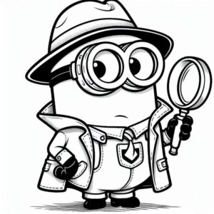 Desenho de Minion Desenho Colorir Imprimir 046