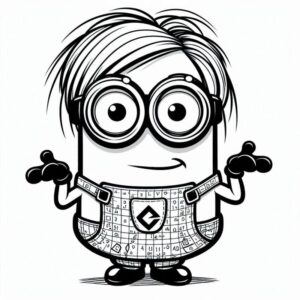 Desenho de Minion Desenho Colorir Imprimir 049