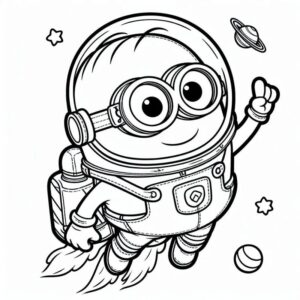 Desenho de Minion Desenho Colorir Imprimir 051