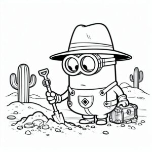 Desenho de Minion Desenho Colorir Imprimir 052