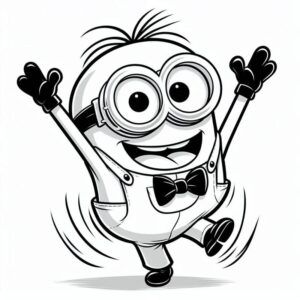 Desenho de Minion Desenho Colorir Imprimir 057