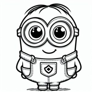 Desenho de Minion Desenho Colorir Imprimir 058