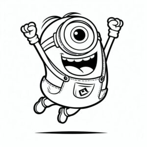 Desenho de Minion Desenho Colorir Imprimir 060
