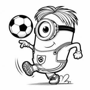 Desenho de Minion Desenho Colorir Imprimir 067