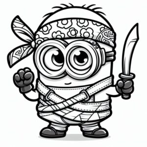 Desenho de Minion Desenho Colorir Imprimir 068