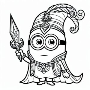 Desenho de Minion Desenho Colorir Imprimir 069