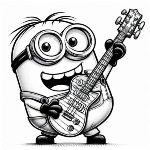 Desenho de Minion Desenho Colorir Imprimir 071