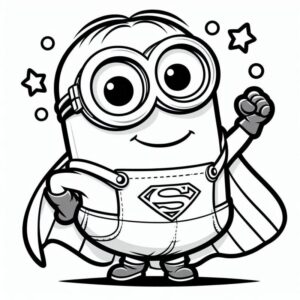 Desenho de Minion Desenho Colorir Imprimir 072
