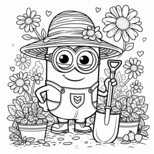 Desenho de Minion Desenho Colorir Imprimir 073