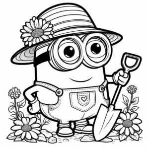 Desenho de Minion Desenho Colorir Imprimir 074