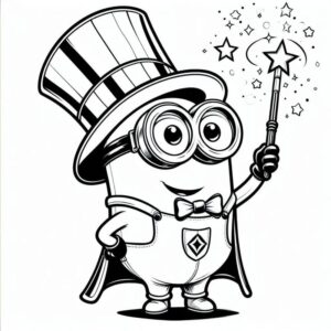 Desenho de Minion Desenho Colorir Imprimir 081