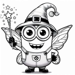 Desenho de Minion Desenho Colorir Imprimir 082