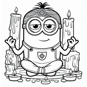 Desenho de Minion Desenho Colorir Imprimir 084