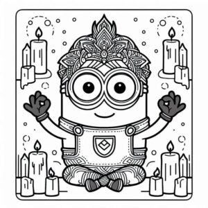 Desenho de Minion Desenho Colorir Imprimir 086