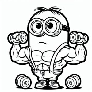 Desenho de Minion Desenho Colorir Imprimir 090