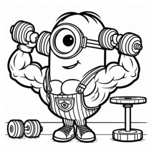 Desenho de Minion Desenho Colorir Imprimir 091