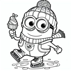 Desenho de Minion Desenho Colorir Imprimir 094