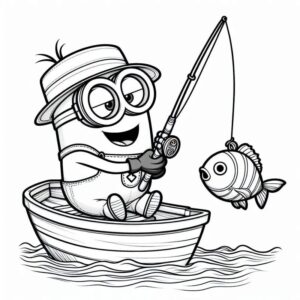 Desenho de Minion Desenho Colorir Imprimir 095
