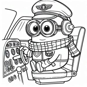 Desenho de Minion Desenho Colorir Imprimir 096