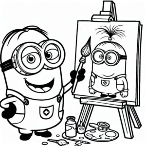 Desenho de Minion Desenho Colorir Imprimir 097